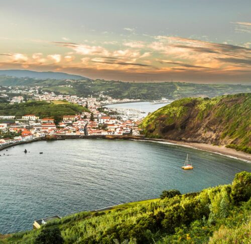 Scenic view of Faial (Horta), Azores, Portugal
