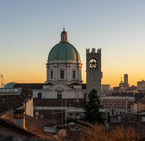 Scenic view of Brescia, Italy