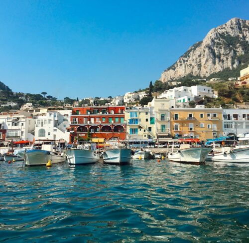 Scenic view of Capri, Campania, Italy