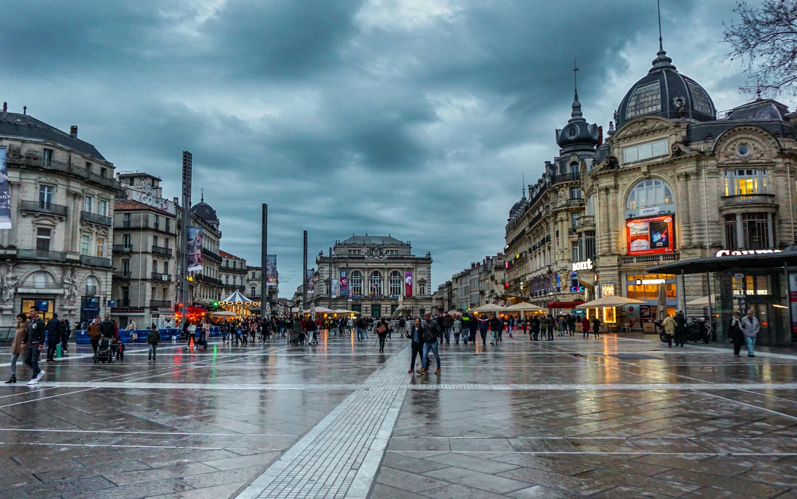 Scenic view of Montpellier, France