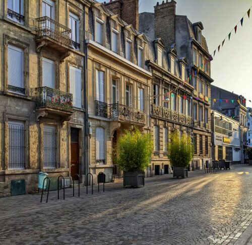 Reims Cathedral facade during daytime, Grand Est, France