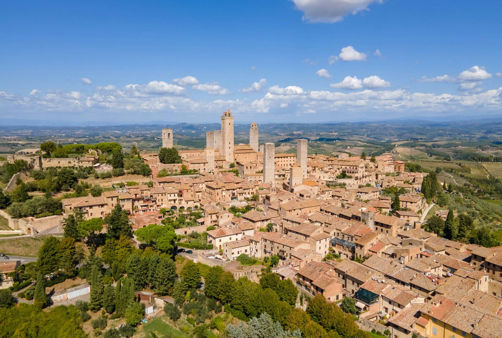 Scenic view of San Gimignano, Italy
