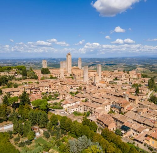Scenic view of San Gimignano, Italy