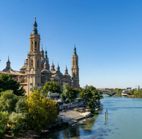 Scenic view of Zaragoza, Spain