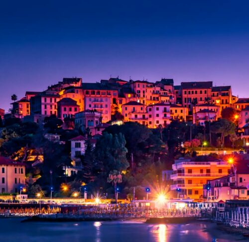Urban landscape photography of Imperia, Liguria, Italy