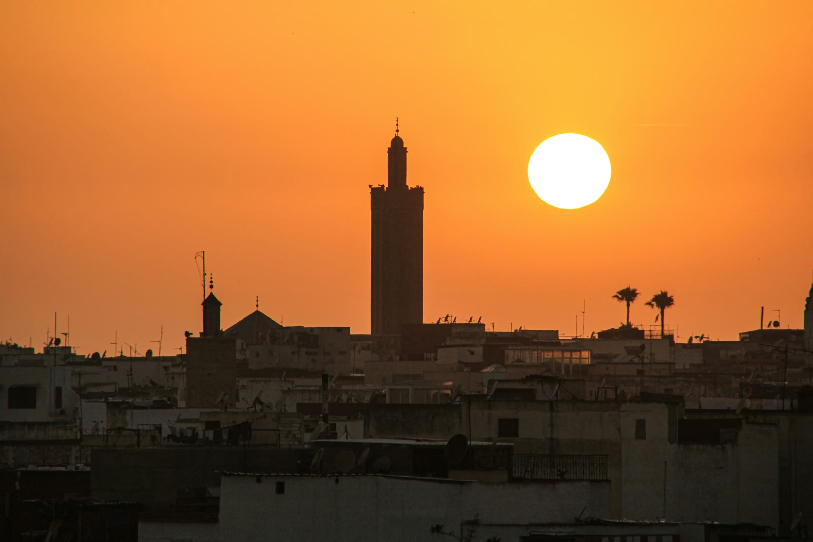 Hassan Tower in the city center of Rabat, Morocco