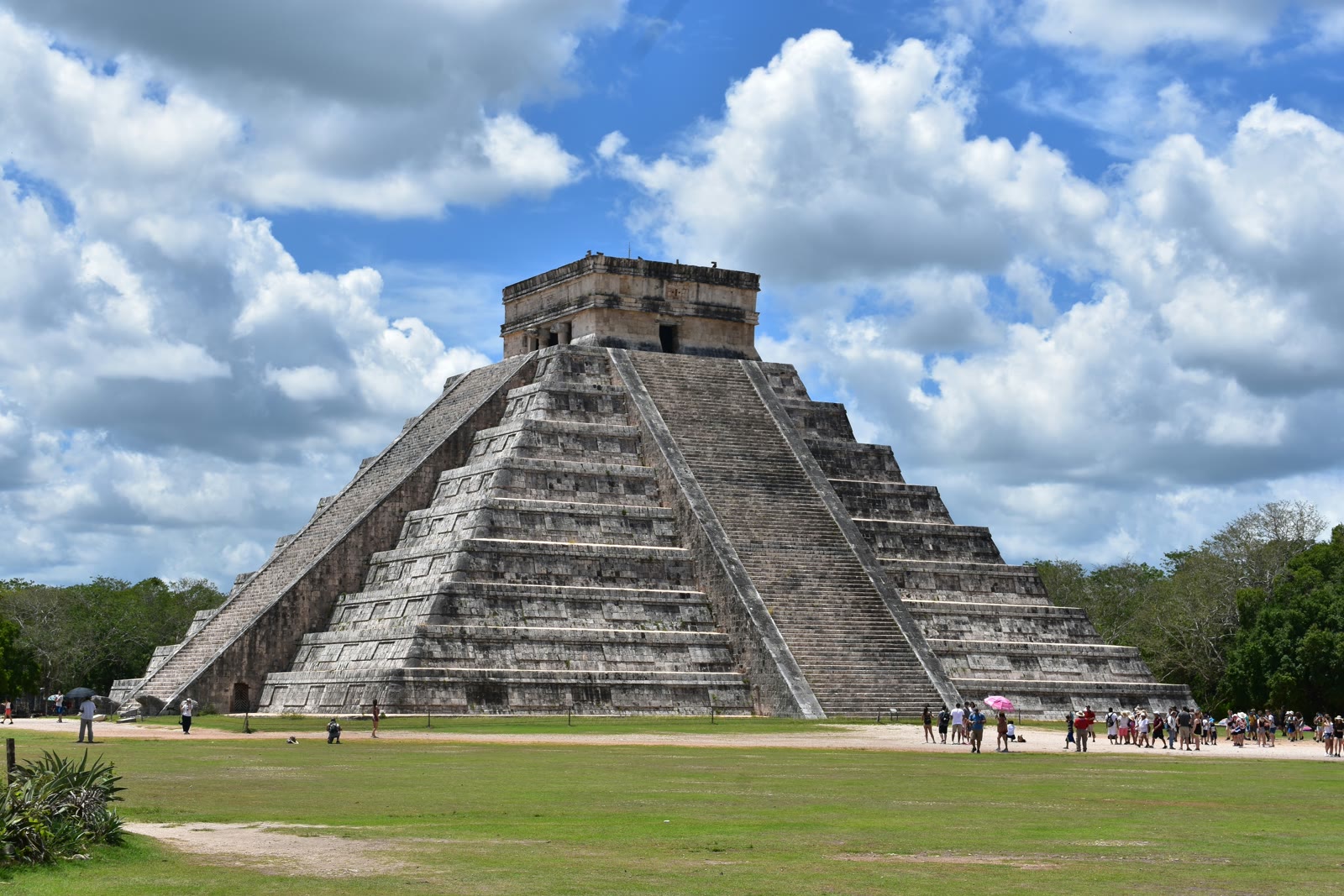 Grey temple in Chichen Itza, Yucatan, Mexico