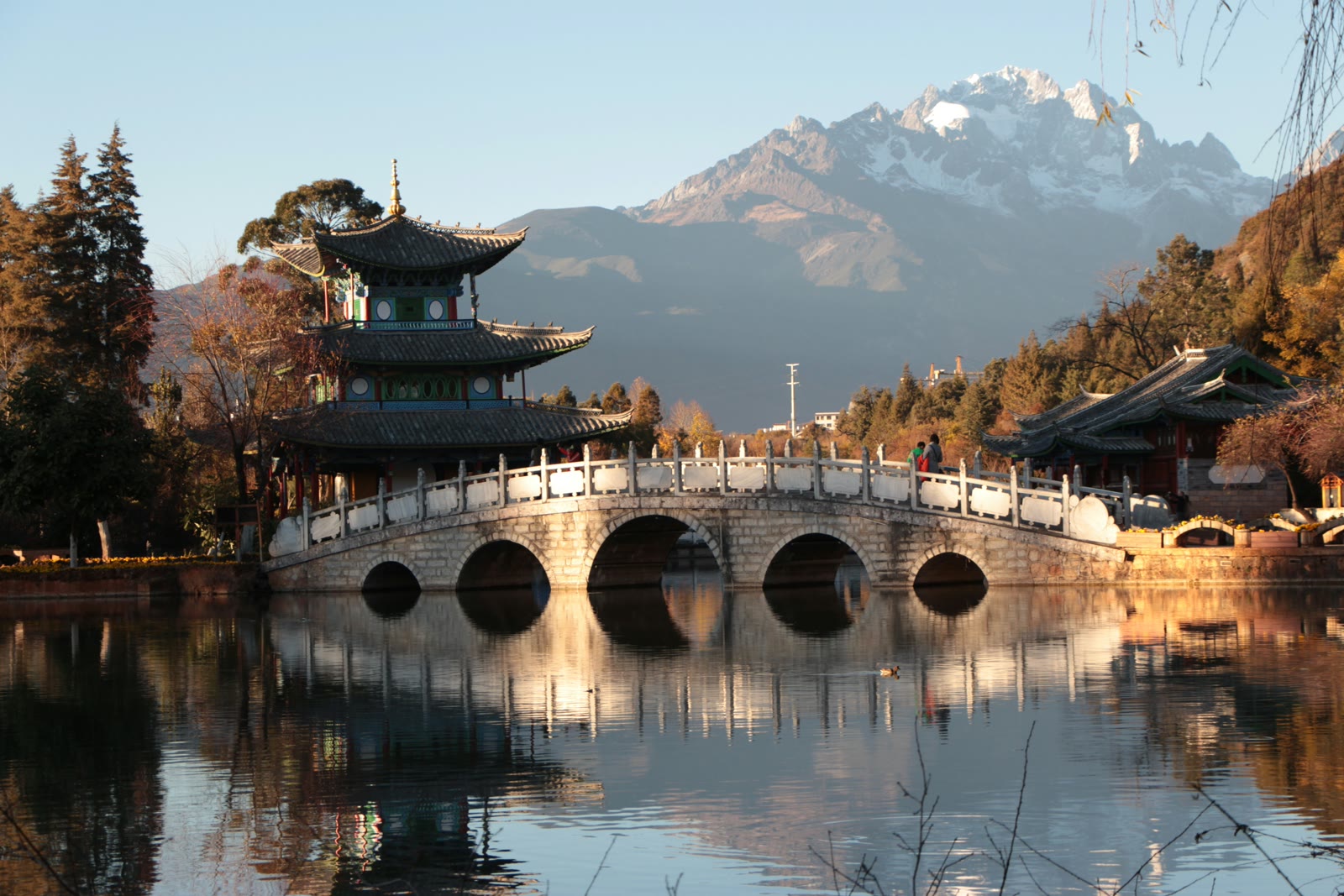 Grey tower temple in Lijiang, Yunnan, China