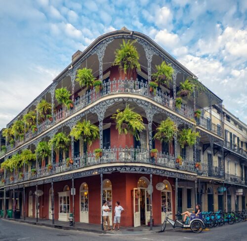 Three-story building in New Orleans, Louisiana, United States