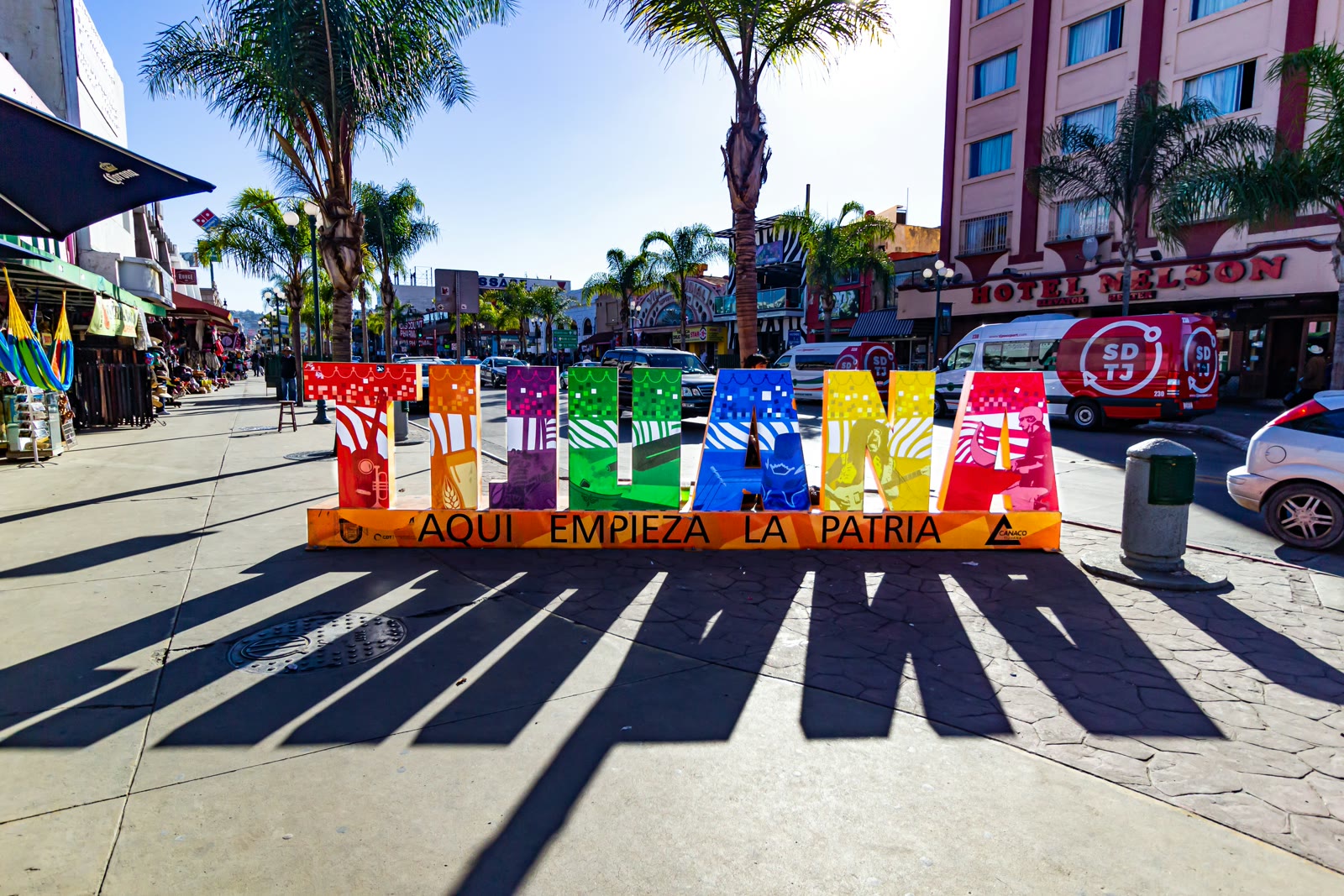 Street scene in Tijuana, Baja California, Mexico